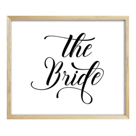 Darling Souvenir The Bride Sign Party Print Wedding Décor Signage (Frame Not Included)