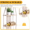 Barydat 2 Pack Macrame Wall Hanging Shelf 2 Tier Handmade