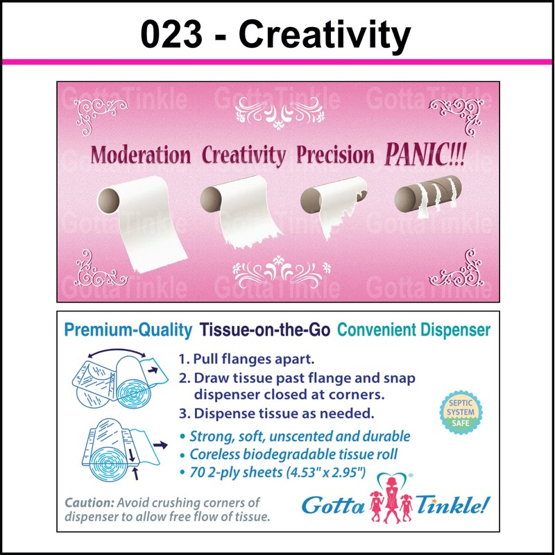 Themed Novelty Travel Camping Outdoors Toilet Paper TP Tissue To