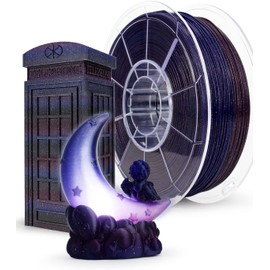 ZIRO 3D Printer Filament, Gradient Twinkling PLA Filament 1.75mm, Multicolor Sparkle Galaxey PLA Material, 1KG/2.2lb, Fit for Most Printers, Starry Sky