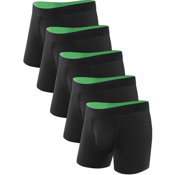 TIICHOO TIICHOO Mens Incontinence Underwear Washable with Absorbency Fly Front