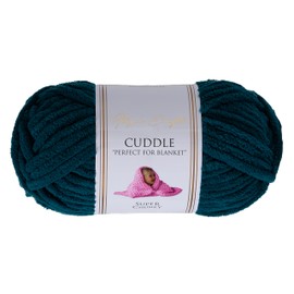 Utopia Crafts Cuddle Super Chunky Chenille Knitting Crochet Yarn 100g - 60m Emerald Green