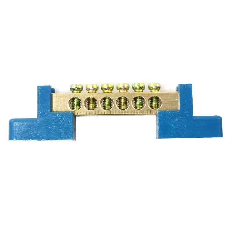 RLECS 2pcs Terminal Bus Bar Terminal Block Brass Wire Screw