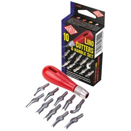 Essdee, Lino Cutter Set, Handle and 1-10 Cutters (L10S)