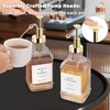 BathAce Coffee Syrup Dispenser for Coffee Bar, Clear Glass Syrup