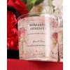 Gel Wax Candle,Sparkling Real Rose & Gold Flakes Candle in