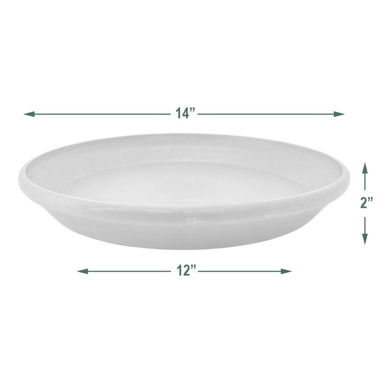 Arcadia Garden Products PSW Pot Collection Plant Saucer Drip Tray,