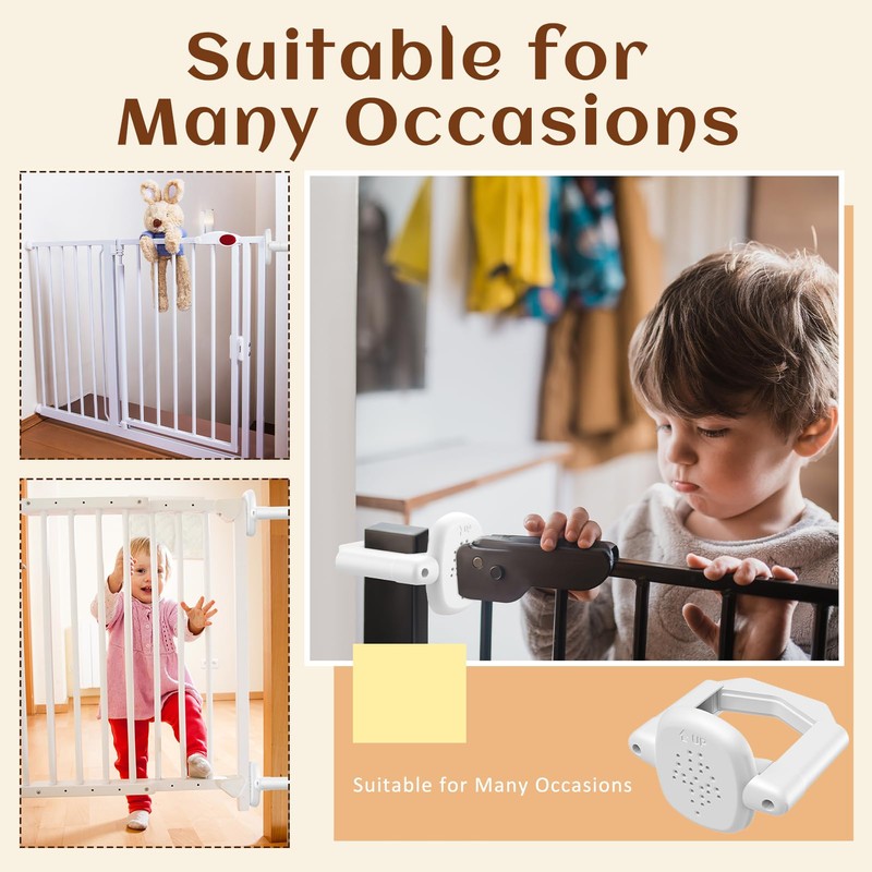 Baby Gate Banister Adapter：2Pcs Baby Stair Gate Kit Stair Post