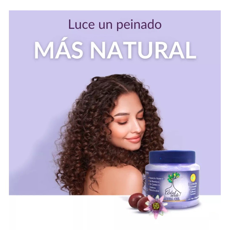 Árbol Verde cera gel pasiflora y pantenol 250gr 12 unidades