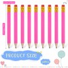 Zonon 24 Pcs Rose Red Golf Pencils with Erasers Mini