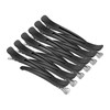 Professional Hair Clips, 12pcs/set Non-slip Silicone Band Design Hair Clips,