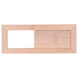 Ejoyous Sauna Vent Cover, Wooden Air Vent Panel Adjustable Grille Ventilation Panel Accessory for Sauna Steam Room