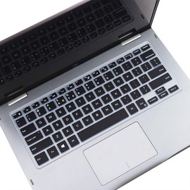 Keyboard Cover for 13.3" Dell Inspiron 13 5368 5370 5378 5379 7368 7372 7373 7375 7378 7380 7386/15.6" Inspiron 15 5568 5578 5579 5585 5591 7569 7570 7573 7579 7580 7586/14" Dell Insprion 14-Black