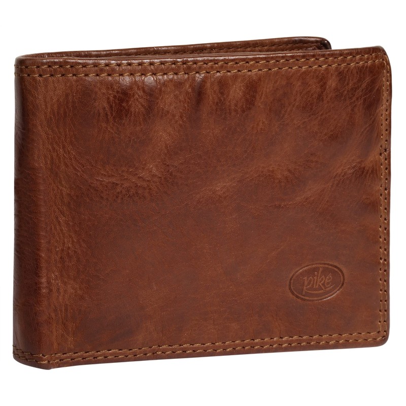 piké Genuine Leather Men's Wallet Brown 021848, brown
