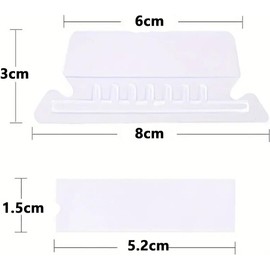 120 PCS File Folder Tabs, File Folder Tabs and Inserts, Clear Hanging File Folders, Plastic File Folder Labels for Marking Folder