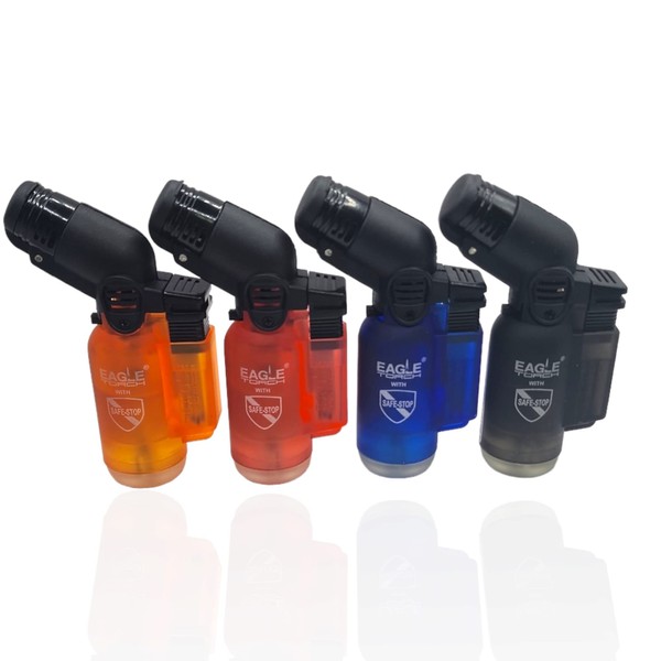 Eagle Torch Lighters Asst Clear Colors 4pack Deal