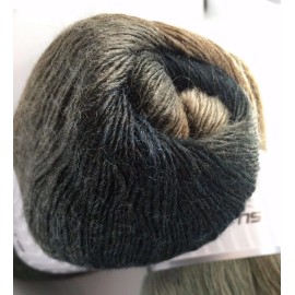 Ice (1) 100 gram Alpaca Active Yarn #58397 Granite Shades Fine Sport Weight 601yds