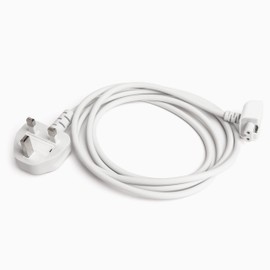 UK Power Adapter Extension Cable 1.8m/6ft for MacBook Apple Chargers, for International Travel with a Laptop