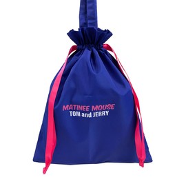 Marushin 4105041500 Drawstring Bag, Tom & Jerry Movie Theater, Drawstring Bag, Storage Bag, Travel, Small Items, Recycled Polyester