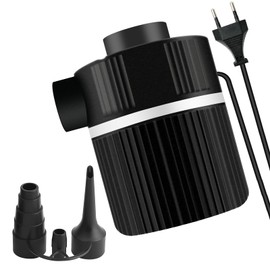 Electric Vacuum Bag Air Pump 2 in 1 with 3 Nozzles 220-240V Inflation and Vent Pumps for Outdoor Camping Air Mattress Beds Boats Inflatable Pillows Sofas Swimming Aids