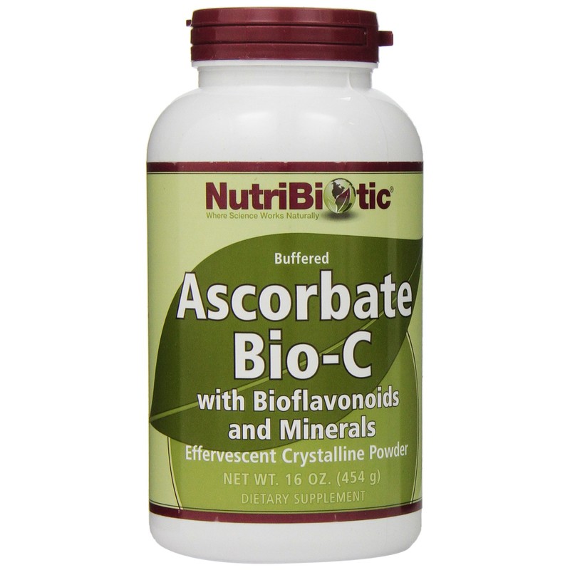 NutriBiotic - Ascorbate Bio-C, 16 Oz | Effervescent Vitamin C