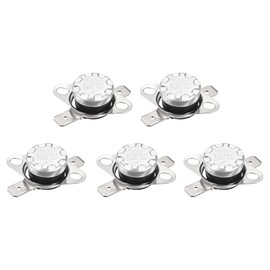 Rebower KSD301 Thermostat 45C NO Temperature Thermal Control Switch, [for Microwave Oven Refrigerators] - Normally Open/5pcs