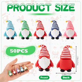 KQDFRSWEW 50 Pcs Mini Gnomes Figures Tiny Miniature Fairy Statues Decorations for Landscape Outdoor Patio Yard Garden Accessories to Hide and See Gifts