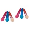 FOMIYES 6pcs Water Droplet Shaped Makeup Sponge for Foundation Application