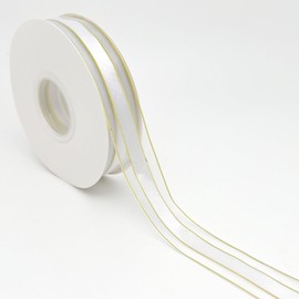 Capesaro White Ribbon - Organza Sheer Ribbon,1 Inch x 50 Yards Gift Satin Ribbon for Party Decoration,Gift Wrap,DIY Crafts