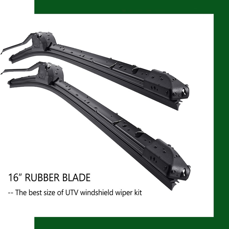 UNIGT 2 Set UTV Windshield Wiper Kit Hand Operated Manual