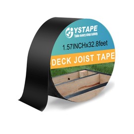 LAOJU Joist Tape for Decking Butyl Seal Tape Waterproof Deck Joist Tape Self-Adhesive Roof Flashing Tape for Wood Beam Deck Joist, 1.57 Inch x 32.8 Feet