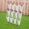 Gdrasuya10 Flower Display Stand with 12 Buckets 3 Tier Flower