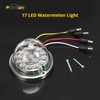 Partsam 2PCS Dual Revolution 17 Led Watermelon Lights, Red Stop
