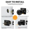 goldenwarm Exterior Deadbolt and Keyed Entry Door Knob Set, Key