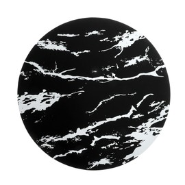 CAPASTEC Silikon-Induktionskochfeld-Schutzmatte, 24 cm Induktionsherd-Schutzmatte, rutschfeste Pads zur Verhinderung des Verrutschens von Töpfen beim Kochen, Schwarz Weiß