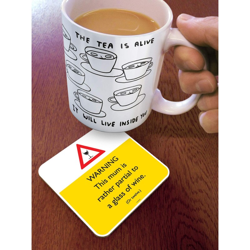 Brainbox Candy - Funny 'MUM Partial To Wine Coaster' -