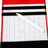 Leather Scorecard Holder, Score Counter Keeper Card Holder (Red)