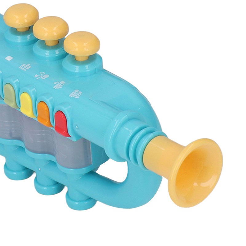 Horn Toy Simulation Design Dynamic Lighting Effect Musical Instrument Horn