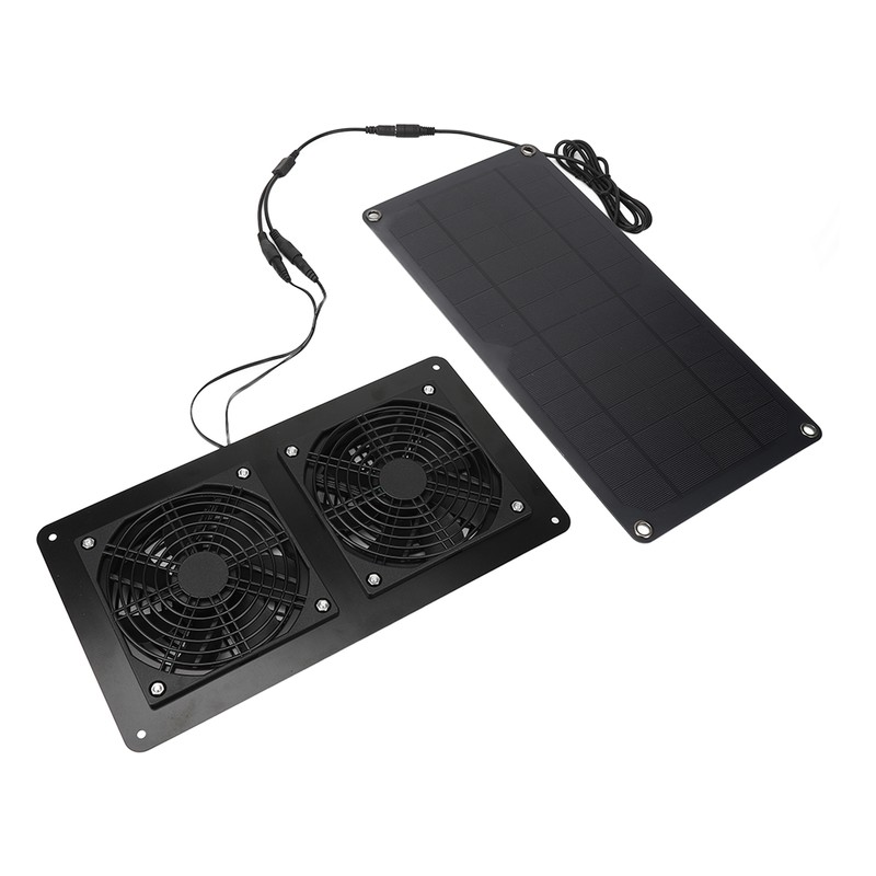 10W Solar Panel Powered Fan Efficient Fast Cooling Solar Powered