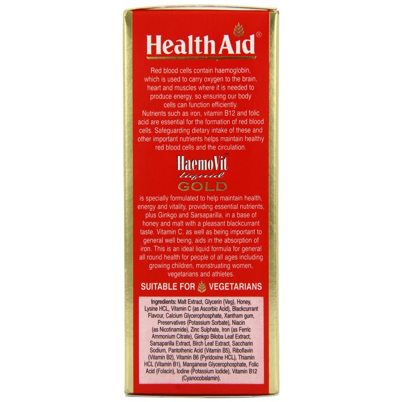 HealthAid Haemovit Gold tonic Liquid - Iron, Malt, B Vitamins