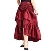 COSDREAMER Women's High Low Drawstring Skirt, Punk Skirt, High Waist