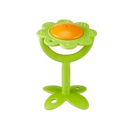 Innobaby Original Teethin' Smart EZ Grip Flower Teether Rattle and Sensory Toy for Babies and Toddlers. BPA Free Teether