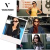 VANLINKER Trendy Small Polarized Rectangle Sunglasses for Women Men Retro