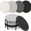 8 Pieces Coasters for Drinks,Braided Coasters Heat-Resistant for Home Coffee