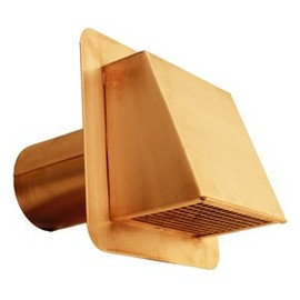 4" Hooded Copper Dryer Vent without Damper