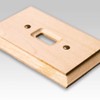 Amerelle Baker Triple Toggle Unfinished Wood Wallplate