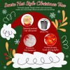 MRS 2 PCS Lighted Santa Hat Style Christmas Tree Set