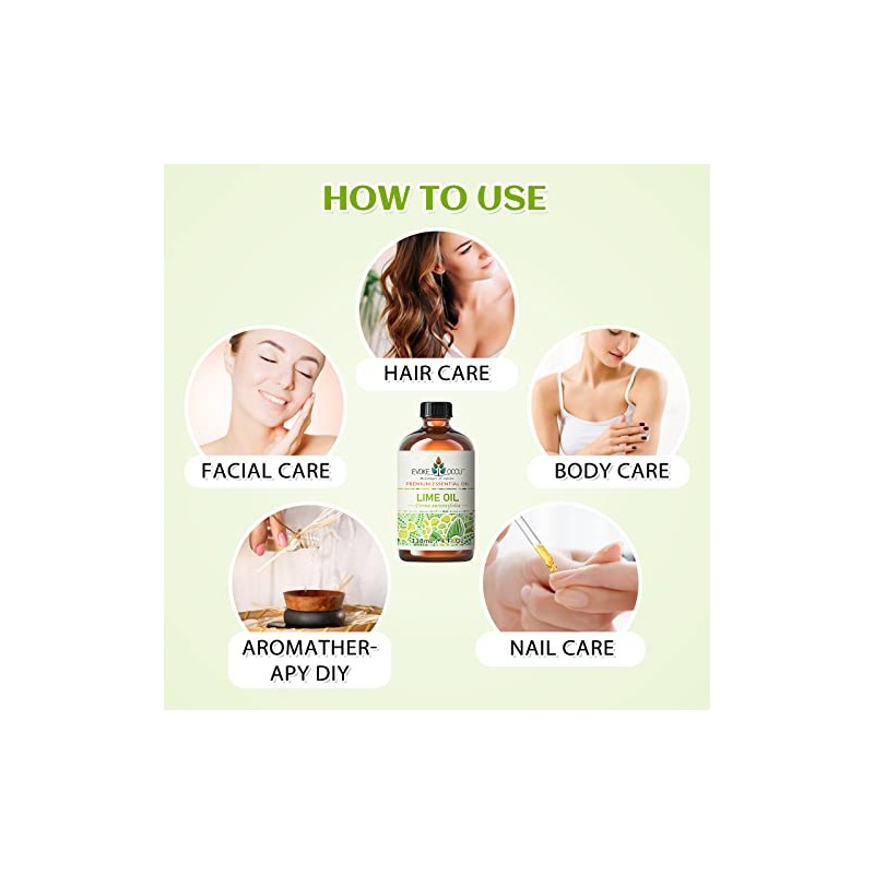 EVOKE OCCU EVOKE OCCU Lime Essential Oil for Diffuser, Aromatherapy