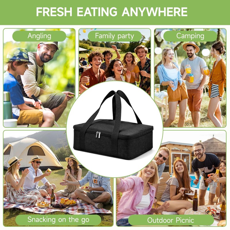 ERABAY Chilled Portable Snackle Box container, Divided Serving Tray, Beach