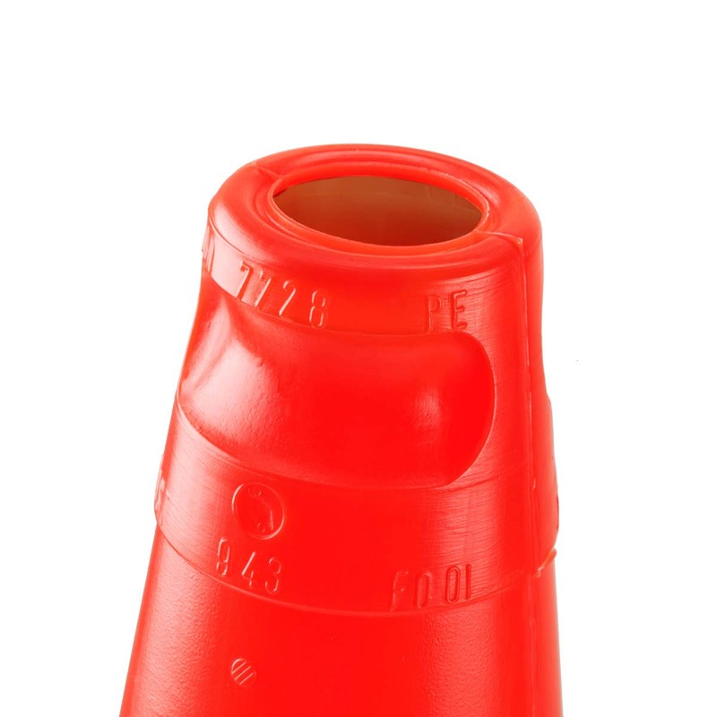 UvV® Bigfoot Traffic Cone 50 cm Pylons (HD-PE, Hard) Red
